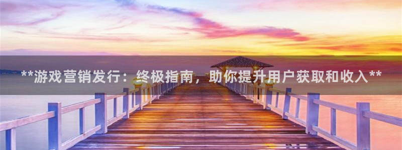 顺盈娱乐官网首页网址是什么：**游戏营销发行：终极指南，助你提升用户获取和收入**