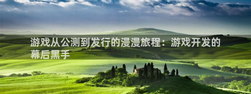 顺盈娱乐主管十7O777：游戏从公测到发行的漫漫旅程：游戏开发的
幕后黑手