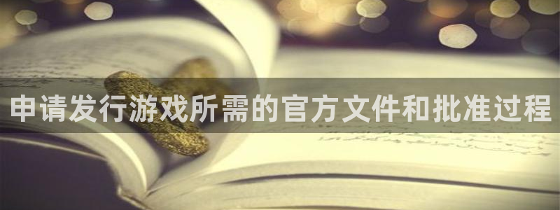 顺盈平台注册流程视频：申请发行游戏所需的官方文件和批准过程