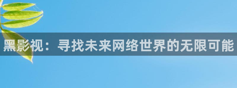 策驰策影院免费观看：黑影视：寻找未来网络世界的无限可能